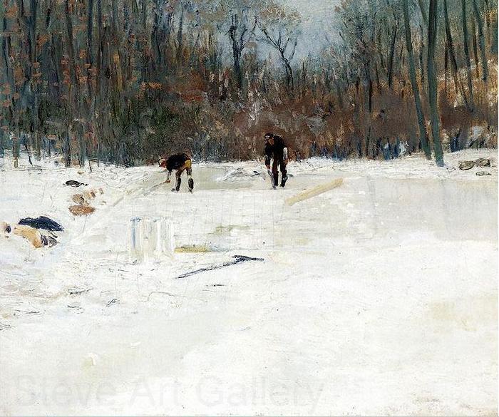 J. Alden Weir The Ice Cutters Spain oil painting art